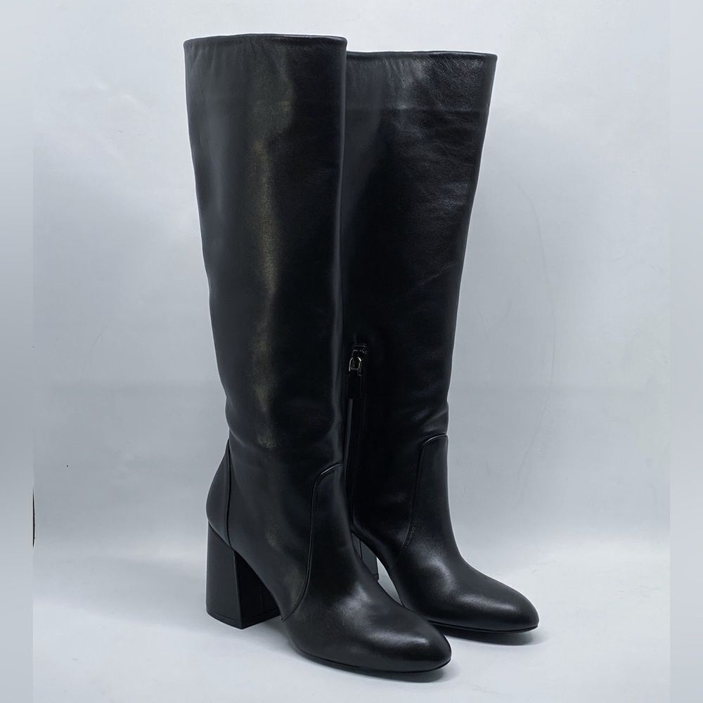 Stuart Weitzman Block Heel Mid Calf Boot size 6 - image 4